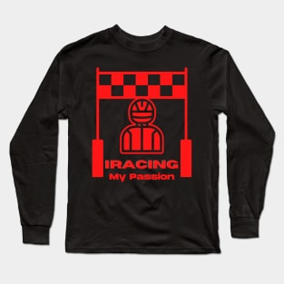 Iracing My Passion Red Long Sleeve T-Shirt
